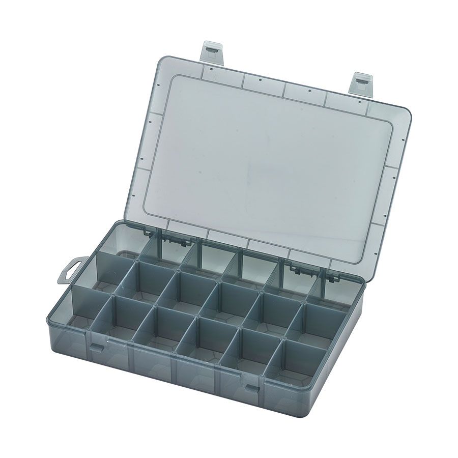 Ferreteria Industrial Caja Organizadora 18 Compartimentos 27,5×19x4,4cm Tu  ferretería de confianza en al web.
